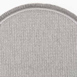 Vera 1453 Gri Halı Kilim Salon Halısı Mutfak Antre Yuvarlak Dokuma Makine Halısı 80x80 cm