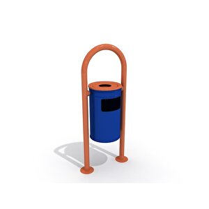 Dış Mekan Çöp Kovası Sgc03, Metal 18l Mavi