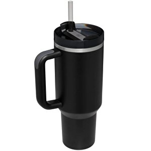 10-11673-007 Quencher 1.18 Litre Pipetli Çelik Termos - Siyah