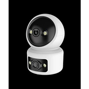 Av-s213 4mp 2 Kameralı 360° Dönebilen Wifi Bebek Bakıcı Sesli Kamerası