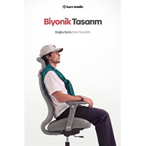 Lizbon Ergonomik Çalışma Koltuğu Gri