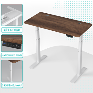 O-flex Duo Çift Motorlu Elektrikli Yükseklik Ayarlı Masa - 160x80 - Barok Barok