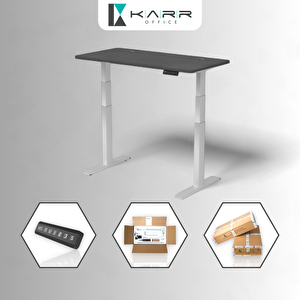 O-flex Duo Çift Motorlu Elektrikli Yükseklik Ayarlı Masa - 160x80 - Bambu Bambu