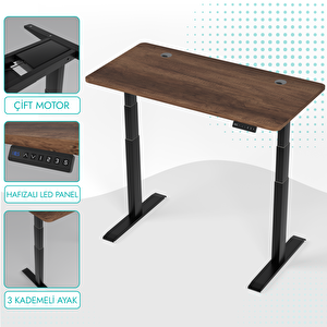 O-flex Duo Çift Motorlu Elektrikli Yükseklik Ayarlı Masa - 120x60 - Barok Barok