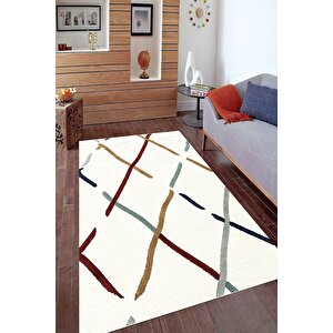 Dijital Kaymaz Yıkanabilir Modern Gri̇ Mutfak Halısı Salon Halısı Yolluk 80x140 cm