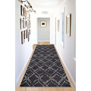 Dijital Kaymaz Yıkanabilir Modern Gri̇ Mutfak Halısı Salon Halısı Yolluk 180x300 cm