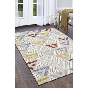 Dijital Kaymaz Yıkanabilir Modern Gri̇ Mutfak Halısı Salon Halısı Yolluk 80x140 cm