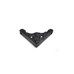 Antika Tarz Dekoratif Pirinç Köşe Süsü - 58x58 Mm, Oksit