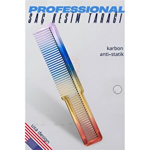 Modacar Saç Kesim Tarağı Saç Şekillendirme Düzeltme Tarağı Rainbow
