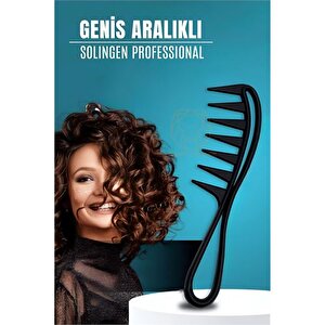 Modacar Geniş Dişli Stil Tarağı Karbon Solingen Professional