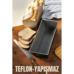 Modacar Teflon Ekmek Pişirme Kalıbı Baton Pasta Kalıbı