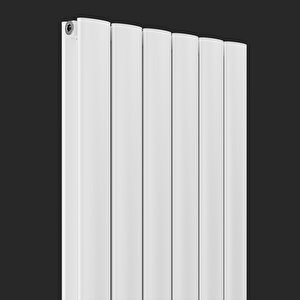 1500x475mm Lilac Dikey Beyaz Alüminyum Radyatör Dekoratif Tasarım
