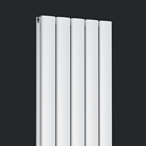 1500x395mm Lilac Dikey Beyaz Alüminyum Radyatör Dekoratif Tasarım