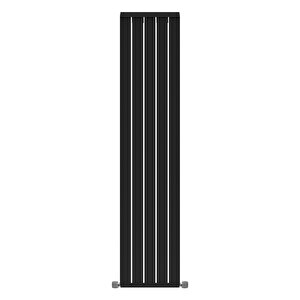 1800x392mm Armoni Dikey Alüminyum Radyatör Silk Patern Black (pütürlü Siyah)