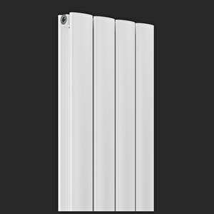 1800x315mm Lilac Dikey Beyaz Alüminyum Radyatör Dekoratif Tasarım