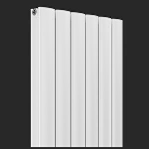 1800x475mm Lilac Dikey Beyaz Alüminyum Radyatör Dekoratif Tasarım