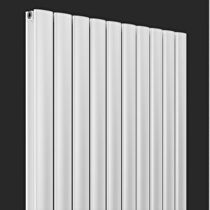 1200x795mm Lilac Dikey Beyaz  Alüminyum Radyatör Dekoratif Tasarım