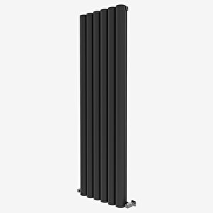 1800x475mm Glory Dikey Alüminyum Radyatör Antrasit Standart Bağlantı