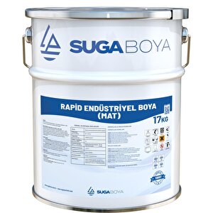 Suga Rapi̇d Endüstri̇yel Boya Mat 17 Kg Siyah
