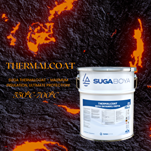 Suga Thermalcoat 15 Kg Isıya Dayanıklı Boya 550⁰c-700⁰c Gri