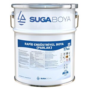 Suga Rapi̇d Endüstri̇yel Boya Parlak 17 Kg Siyah