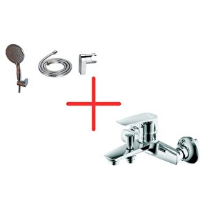 Sh150-3 Fonksiyonlu El Duşu Ve So2500 Solo Banyo Armatürü Seti