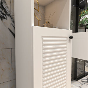Banyo Boy Dolabı Luxe | Mat Beyaz