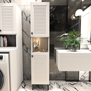 Banyo Boy Dolabı Luxe | Mat Beyaz