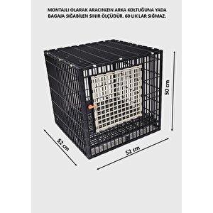 52cm X 52cm X 50cm Taban Izgaralı Tavşan, Kedi, Köpek, Ginepig, Civciv, Tavuk, Piliç, Yarka, Kuş Kafesi