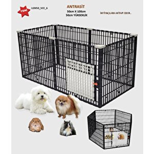 100cm X 50cm X 50cm Kedi, Köpek, Tavşan, Ginepig, Eğitim, Oyun Çiti Ve Kafesi