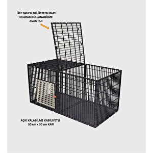 Leganest 100cm X 50cm X 50cm Tabanı Dolu Üstü Kapalı, Köpek, Tavşan, Ginepig, Eğitim, Oyun Çiti Ve Kafesi