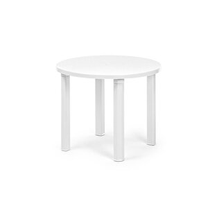 Sy-2550 Beyaz Yuvarlak Plastik Masa 90x73 Cm