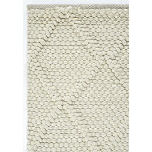Cool Halı Elegance 01 Krem Yün Halı Salon Halısı Koridor Halı Yolluk El Dokuma Halı Örgü El Halısı