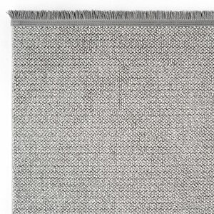 Mikasa Mks Plain Gri Yumuşak Dokulu Halı Kilim Salon Koridor Kesme Dokuma Makine Halısı 120x180 cm
