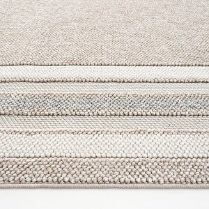 Cool Halı Mikasa Mks 04 Bej Gri Yumuşak Dokulu Halı Kilim Salon Koridor Kesme Dokuma Makine Halısı