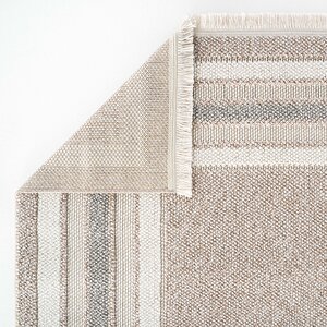 Cool Halı Mikasa Mks 04 Bej Gri Yumuşak Dokulu Halı Kilim Salon Koridor Kesme Dokuma Makine Halısı