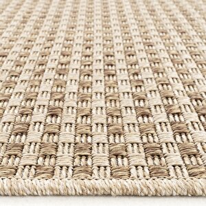 Cool Halı Milano 667 Kahve Hasır Doku Halı Kilim Salon Koridor Kesme Yolluk Dokuma Makine Halı