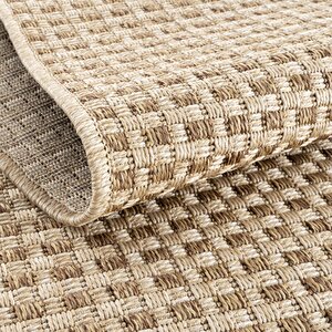 Cool Halı Milano 667 Kahve Hasır Doku Halı Kilim Salon Koridor Kesme Yolluk Dokuma Makine Halı