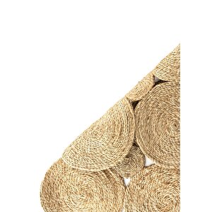 Cool Halı Stew Ca-104 Natural Doğal Jüt Halı El Dokuma Hasır Halı Dekoratif Jüt Vintage Jüt Kilim