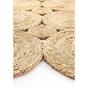 Cool Halı Stew Ca-104 Natural Doğal Jüt Halı El Dokuma Hasır Halı Dekoratif Jüt Vintage Jüt Kilim
