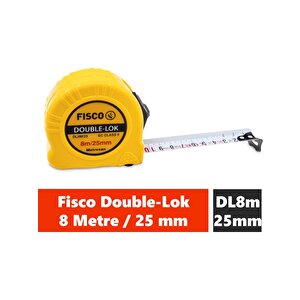 Fisco Double-lok 8 Metre / 25 Mm Çelik Şerit Metre