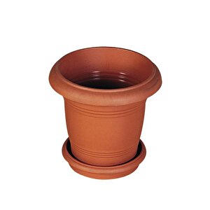 Sy-5920 Kahverengi Yuvarlak Antik Saksı Takımı 25 Lt No 4