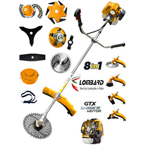 İtalia F15 Motor New Lyts-8 İn 1 Full Set Hediyeli Yan Tipi Benzinli Motorlu Ot Çalı Tırpanı Çim Biçme  Makinesi