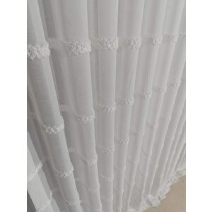 İskandinav Keten Tül Perde Sık Pile 480x180 cm
