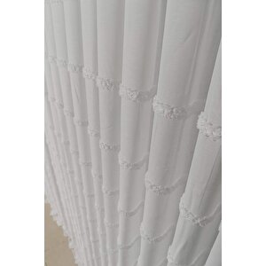 İskandinav Keten Tül Perde Sık Pile 360x200 cm