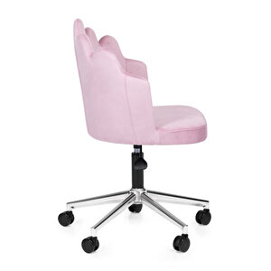 Işıltı Ofis/çalışma Sandalyesi Pembe