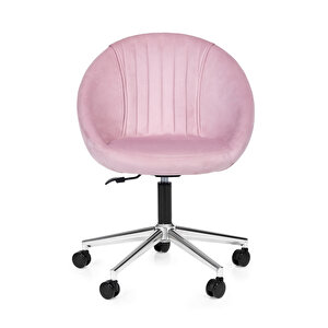 İstiridye Ofis/çalışma Sandalyesi Pembe