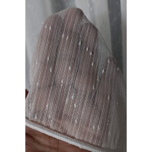 Taç Parma Simli Tül Perde Normal Pile