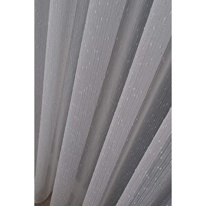 Taç Parma Simli Tül Perde Sık Pile