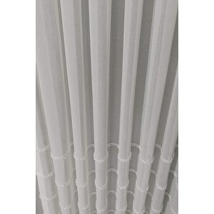 İskandinav Luna Keten Tül Perde Sık Pile 150x180 cm